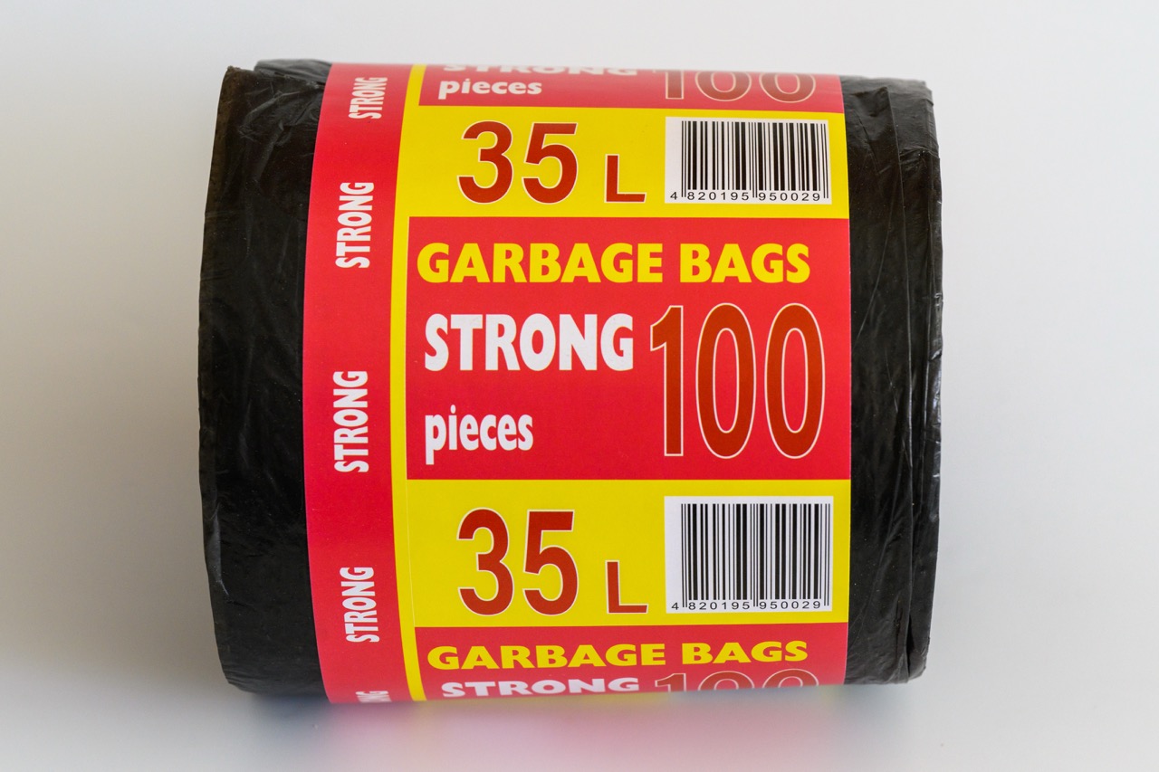 Пакети для сміття POLYBAG 35 л, надміцні, 100 шт.